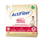 ActiFiber Natural Weight Control | Get Fit | Regulate Appetite Better | Reduce Excess Calories | Clinically Proven | Easy to Use | Plant Origin | Certified Safe | Women & Men (240 Gms Pack, 30 Sachets)