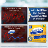 ActiFiber Natural Sugar Control | Food for Special Dietary Use for Diabetes Management | Manage Blood Sugar Fluctuations Better | Clinically Proven | Plant Origin | Easy to Use (150 Gms Pack, 30 Sachets)