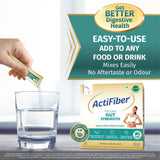 Actifiber Natural Gut Strength | Prebiotic & Probiotic Supplement | Better Digestive Health | For Gas, Constipation, Bloating, Stomach Upsets |Clinically Proven, Clean | Easy to Use (241 Gms Pack, 30 Sachets)