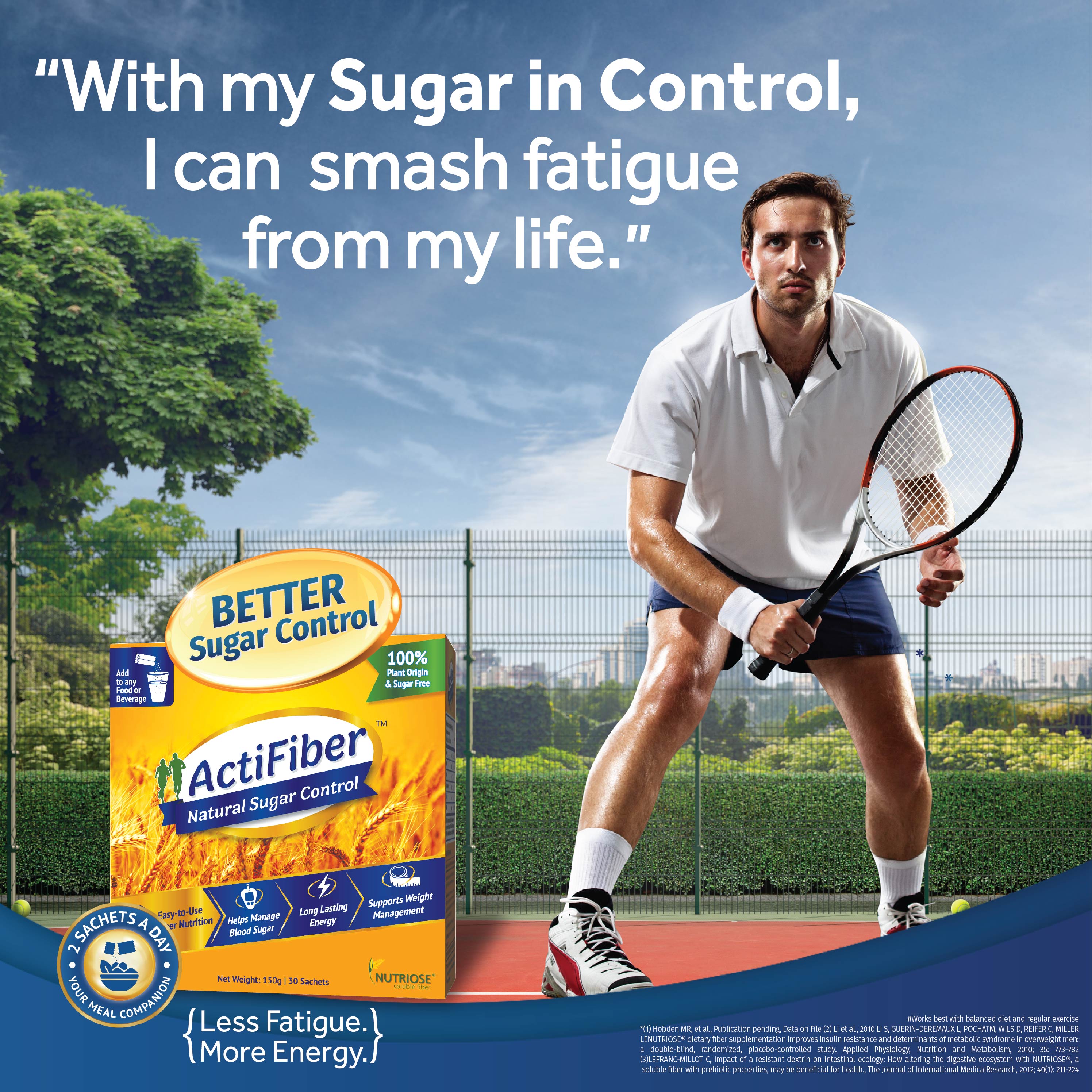 ActiFiber Natural Sugar Control | Better Control of Blood Sugar Fluctuations| 100% Plant Origin & Safe | | Expert Recommended | Clinically Proven | Easy to Use