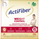 ActiFiber Weight Control | Get Fit | Regulate Appetite Better | Reduce Excess Calories | Clinically Proven | Easy to Use | Plant Origin | Certified Safe | Women & Men (240 Gms Pack, 30 Sachets)