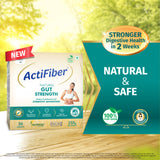 Actifiber Natural Gut Strength | Synbiotic Advantage | Prebiotics & Probiotics Supplement to Stronger Digestive Health | Effective Solution for Common Digestive problems, Gas, Constipation | (1 X 255 Gms Pack of 30 Sachets)