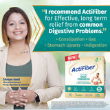 Actifiber Natural Gut Strength | Synbiotic Advantage | Prebiotics & Probiotics Supplement to Stronger Digestive Health | Effective Solution for Common Digestive problems, Gas, Constipation | (1 X 255 Gms Pack of 30 Sachets)